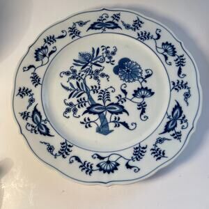 Blue Danube Dinner Plate Vintage Japan Blue Onion Rectangle Boxed Mark 10 3/8"